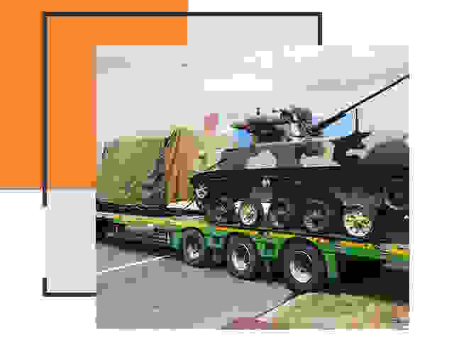 Перевозка военной техники в Клинцах